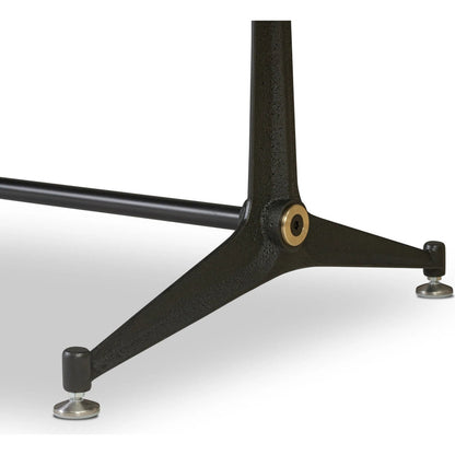 District Eight Large Shuffleboard Table by Four Hands. Made from solid oak, top grain leather, cast iron in a transitional style.