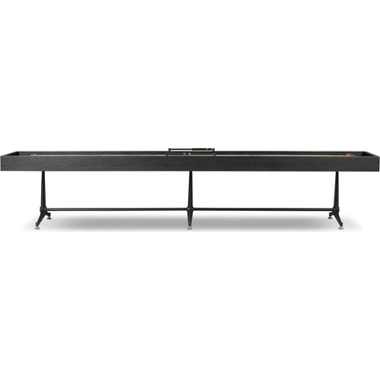 District Eight Large Shuffleboard Table by Four Hands. Made from solid oak, top grain leather, cast iron in a transitional style.