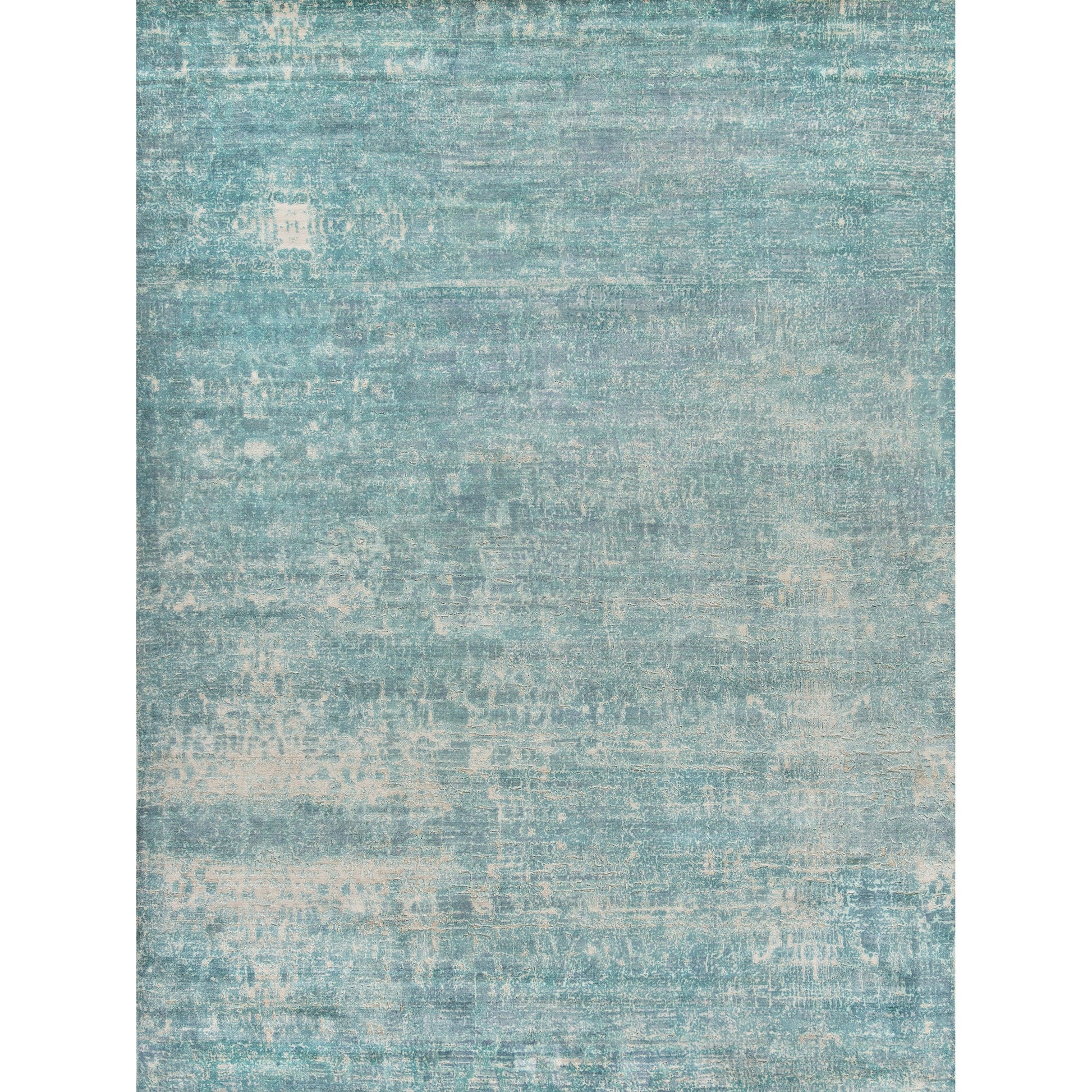 Reflections Rug - Teal by Exquisite Rugs in teal. Made from bamboo silk in a unique style.