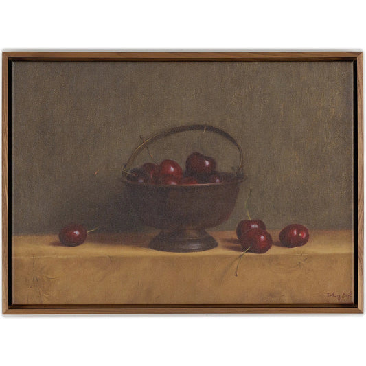 Red Cherries On Red Oak by Bethany Joseph by Four Hands. Made from matte canvas in a unique style.