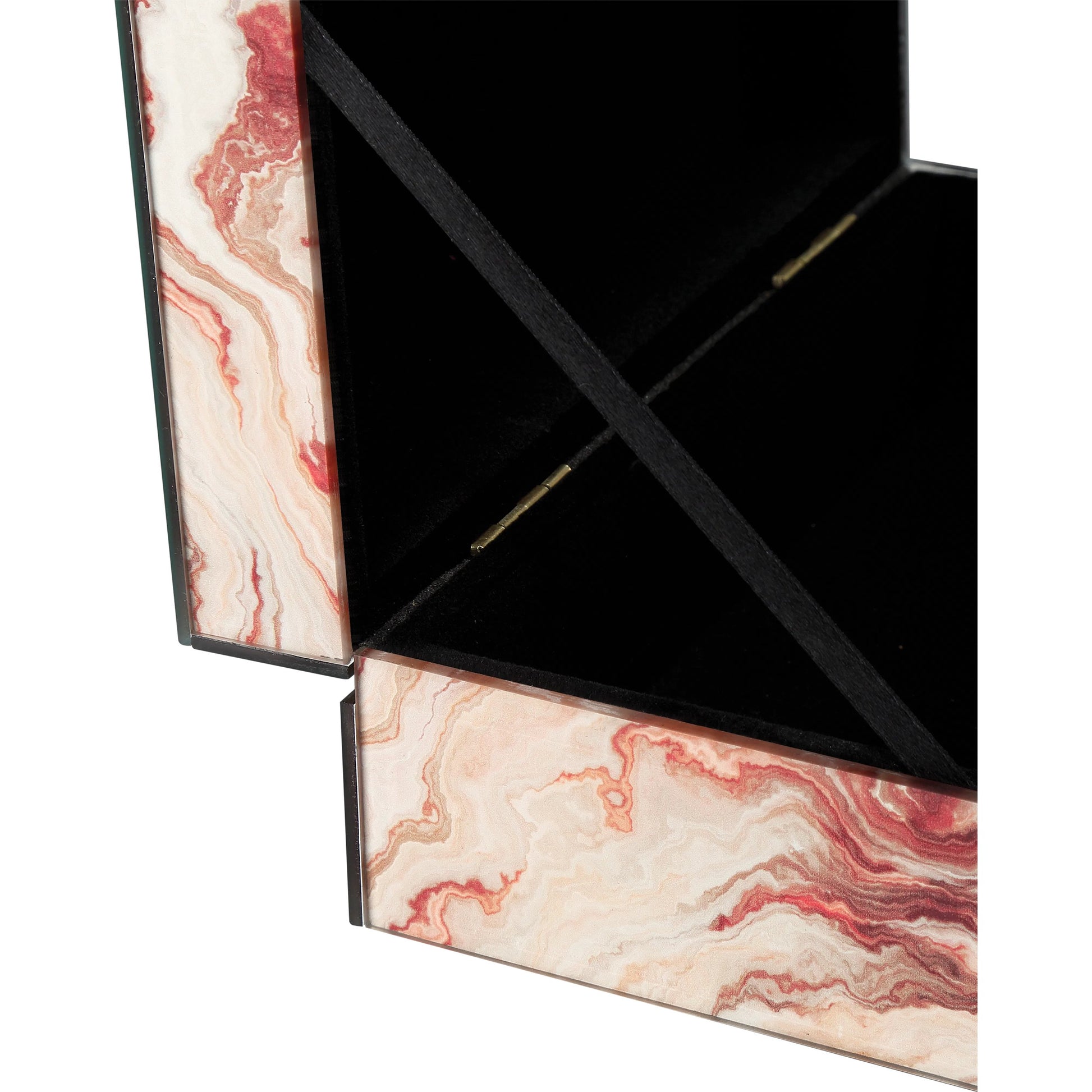 Interstellar Box Set by Currey and Company in dark green. Made from glass, paper, engineered wood in a modern style.