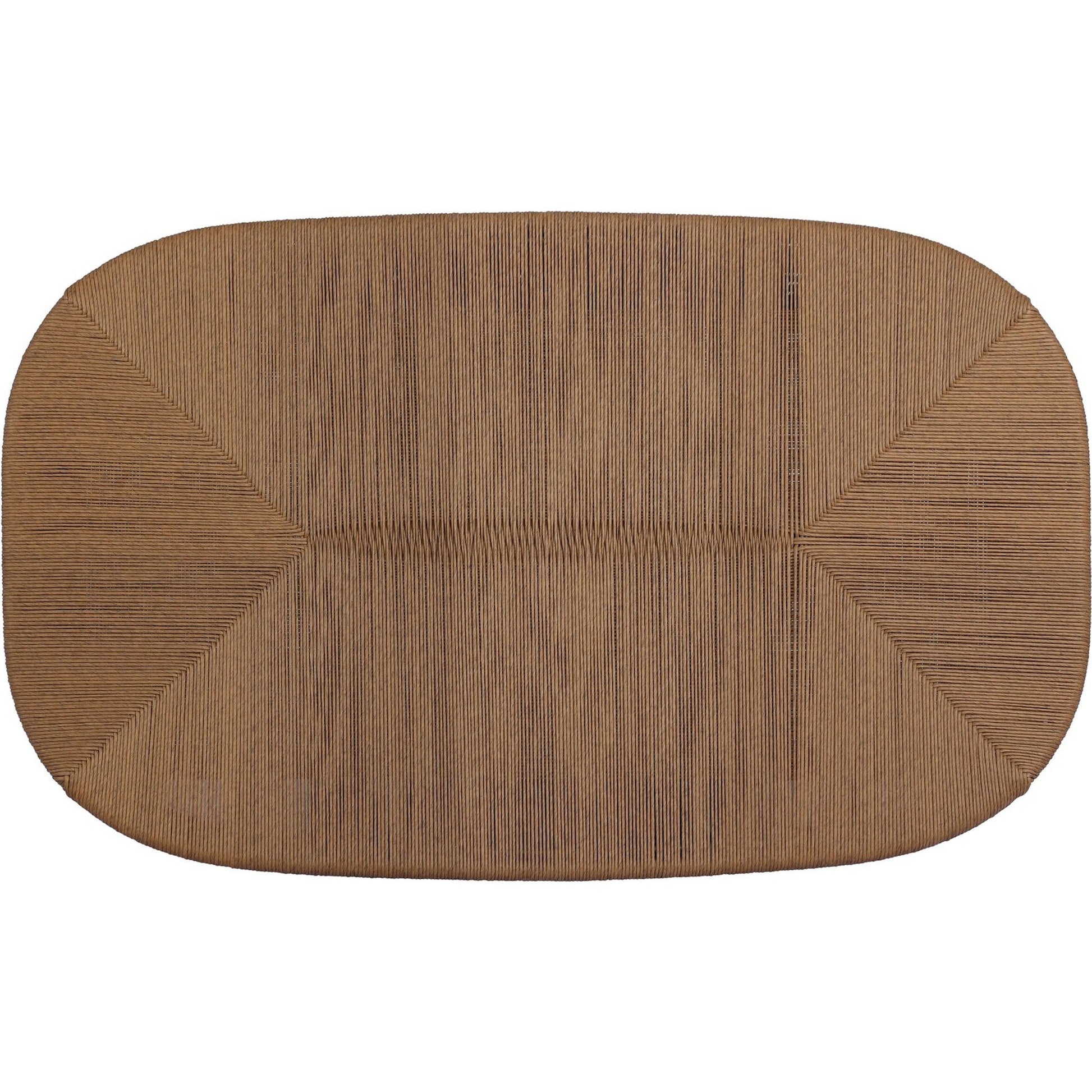 Taum Outdoor Coffee Table by Four Hands in textured sand. Made from 100% polyethylene in a unique style.