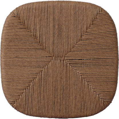 Taum Outdoor Stool by Four Hands in textured sand. Made from 100% polyethylene in a unique style.