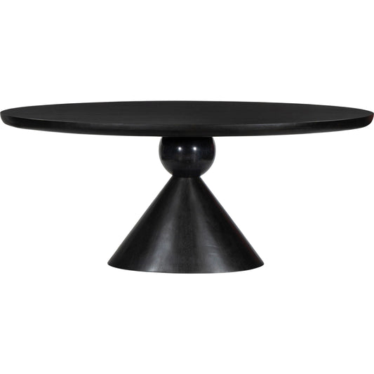 Bibianna Oval Dining Table by Four Hands. Made from solid parawood, solid marble in a unique style.