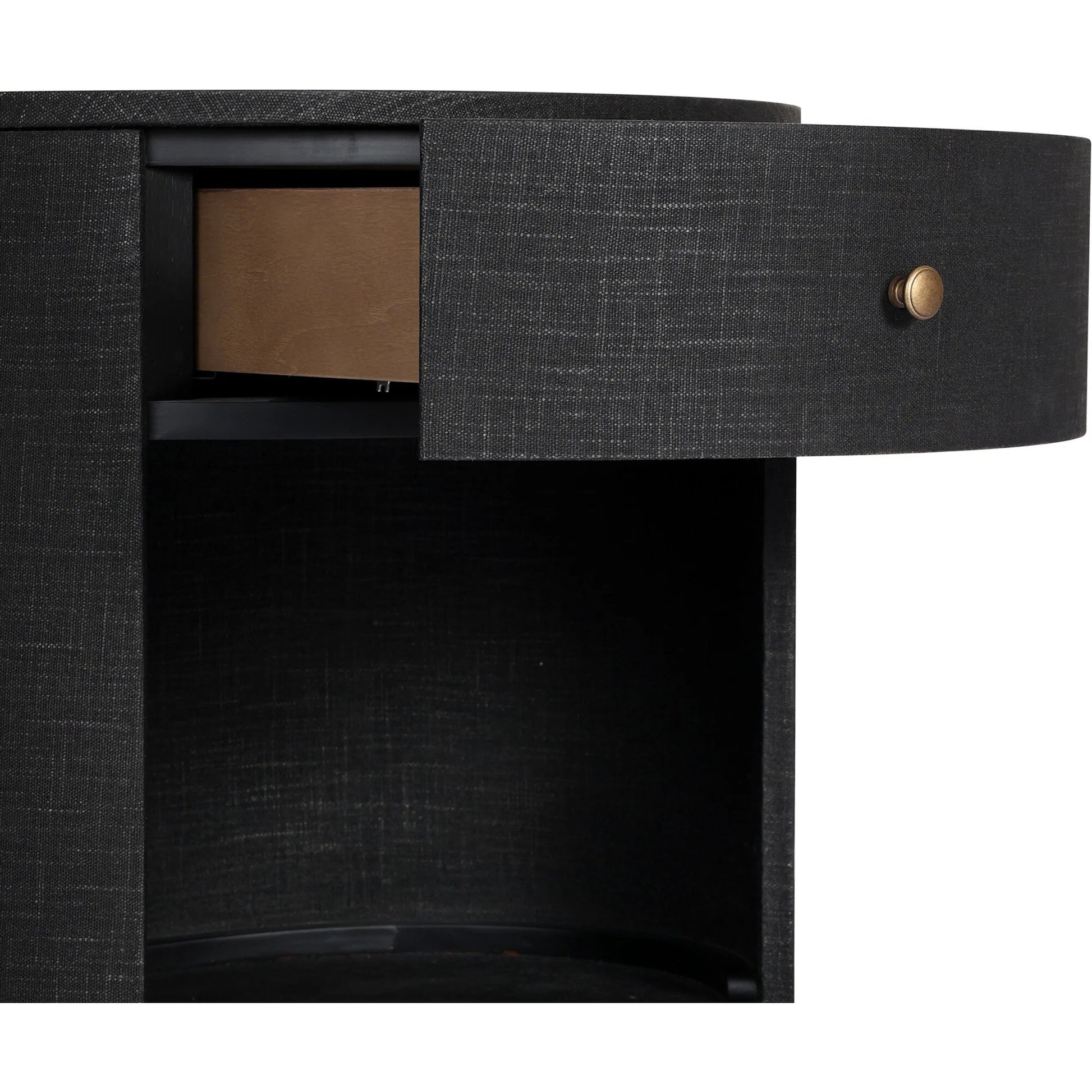 Amelia Oval One Drawer Nightstand by Four Hands. Made from unique in a transitional style.