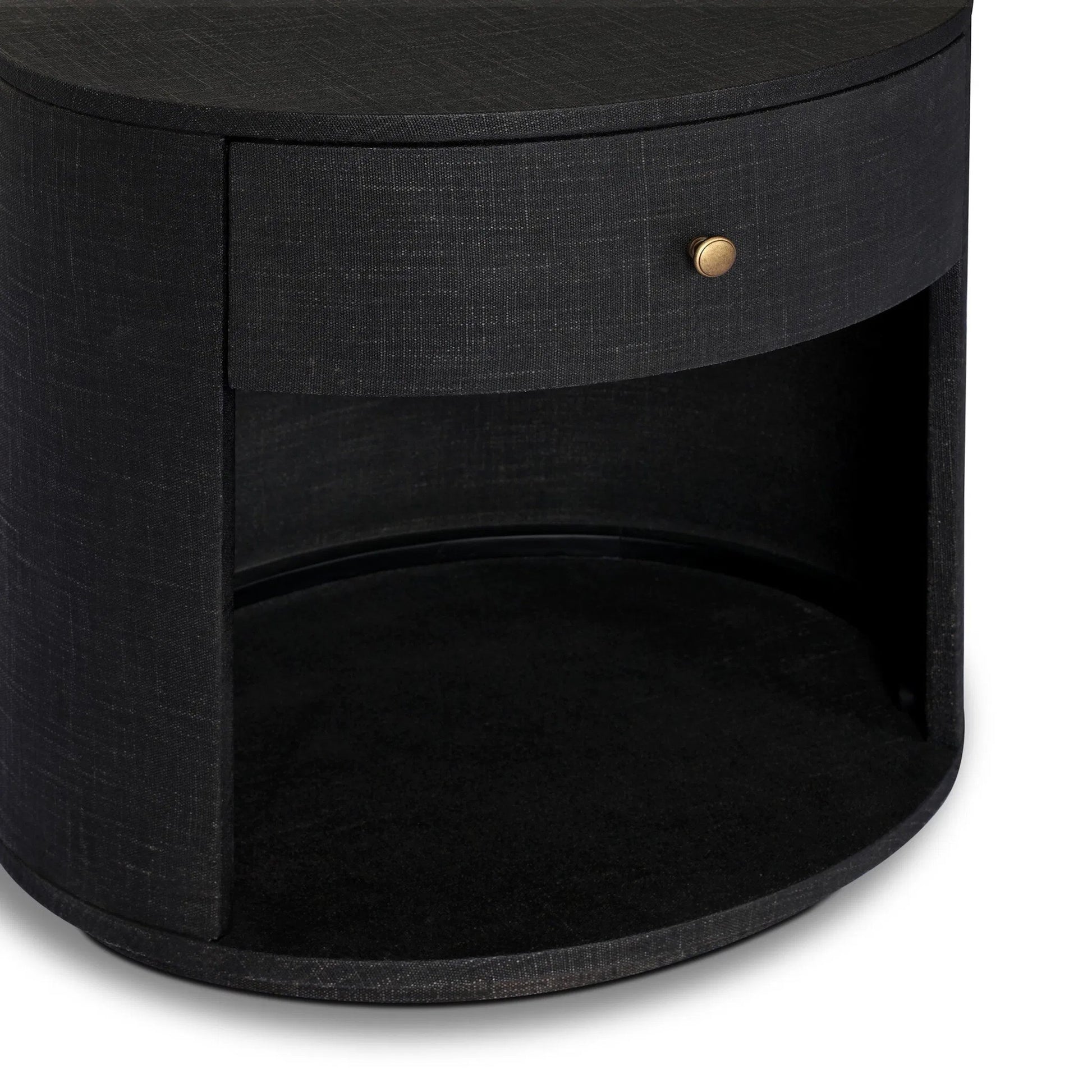 Amelia Oval One Drawer Nightstand by Four Hands. Made from unique in a transitional style.
