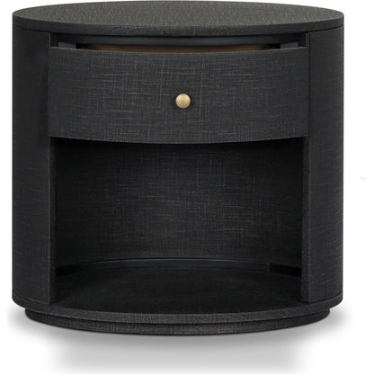 Amelia Oval One Drawer Nightstand by Four Hands. Made from unique in a transitional style.