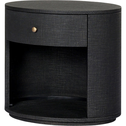 Amelia Oval One Drawer Nightstand by Four Hands. Made from unique in a transitional style.