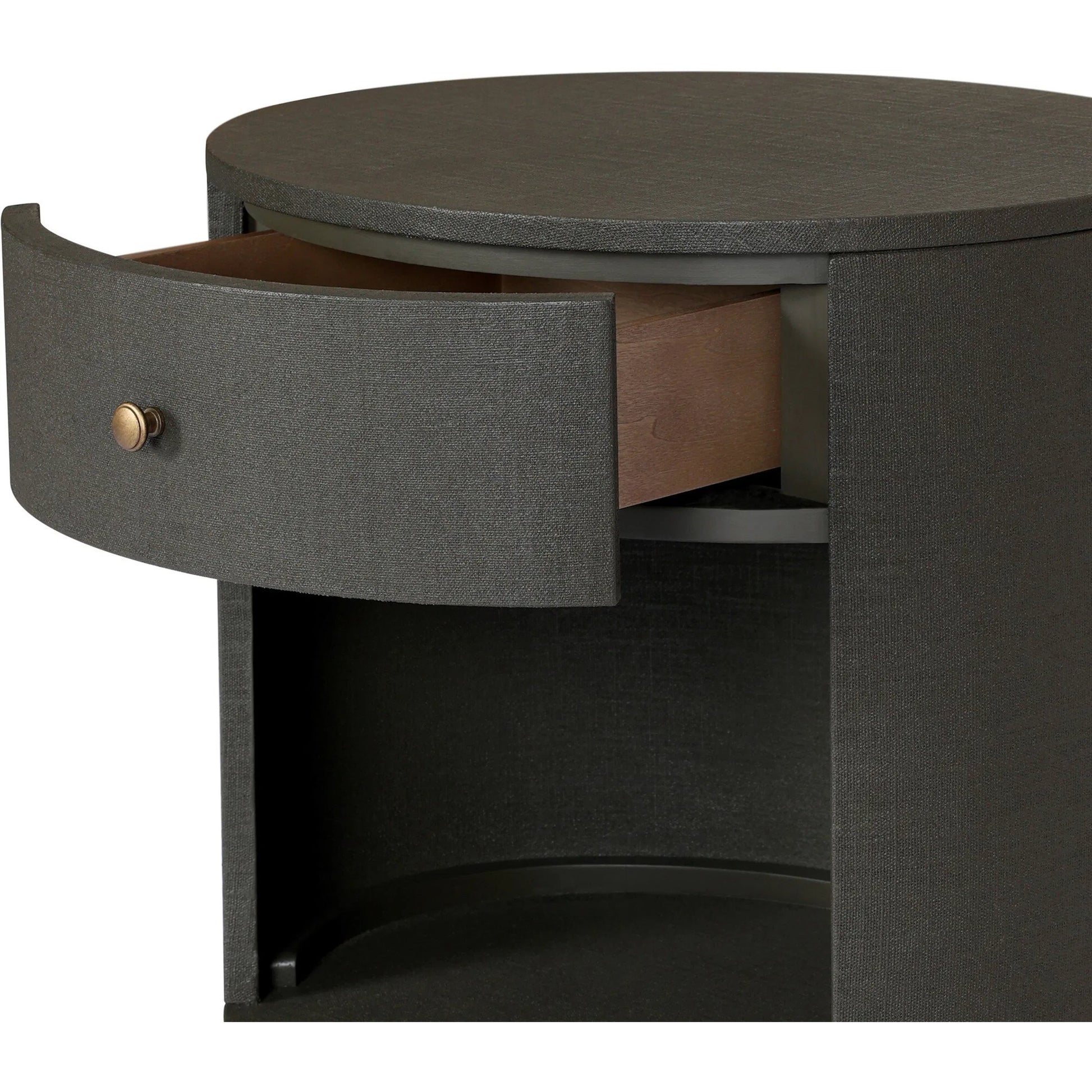Amelia Oval One Drawer Nightstand by Four Hands. Made from unique in a transitional style.