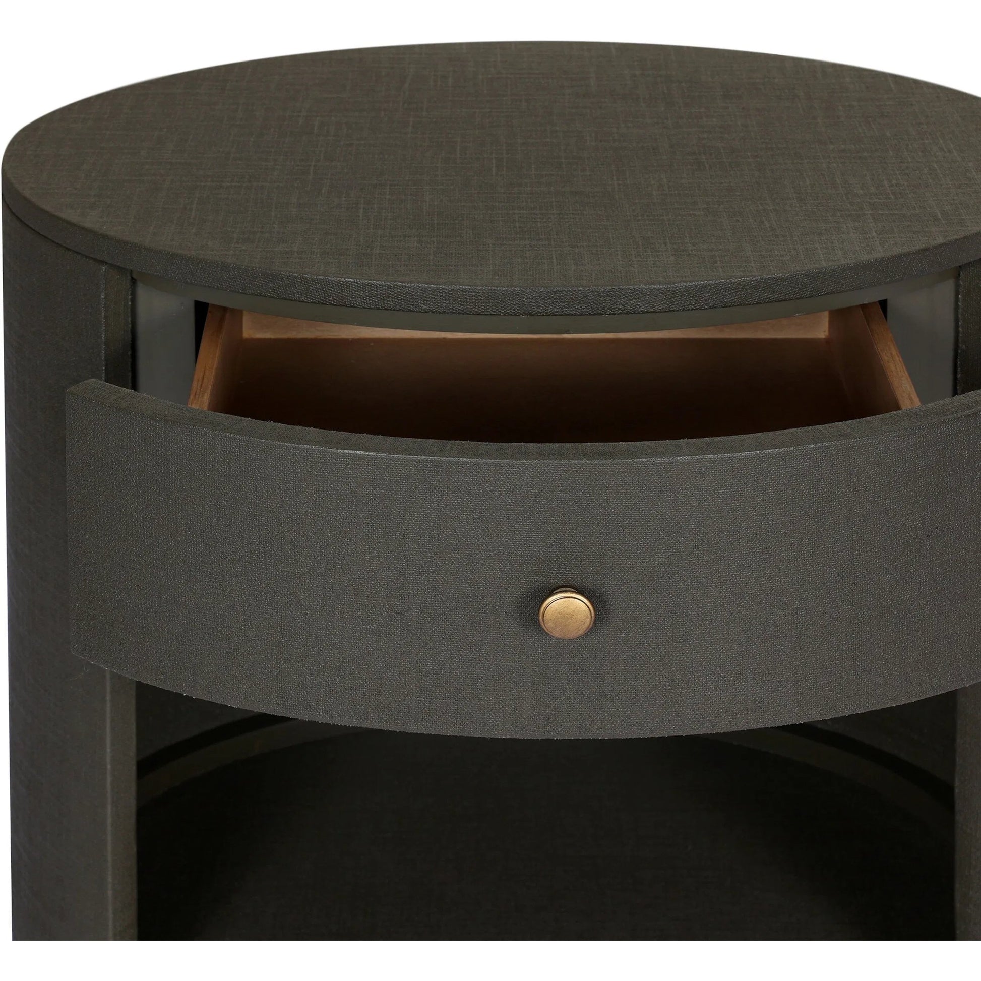 Amelia Oval One Drawer Nightstand by Four Hands. Made from unique in a transitional style.