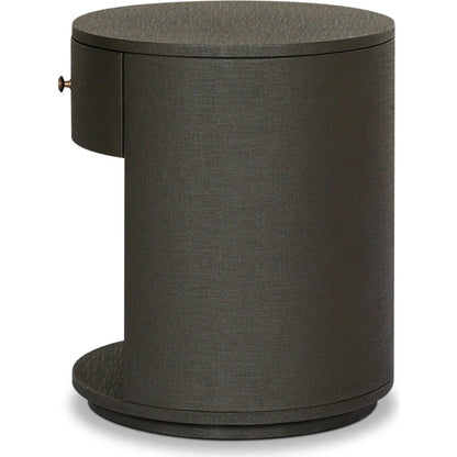 Amelia Oval One Drawer Nightstand by Four Hands. Made from unique in a transitional style.