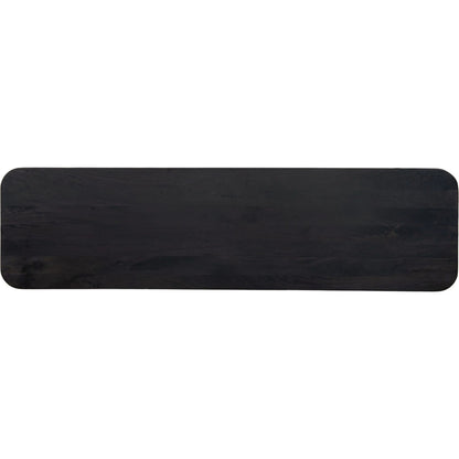 Shevall Sideboard by Four Hands in black wash, carved black mango. Made from solid mango in a unique style.