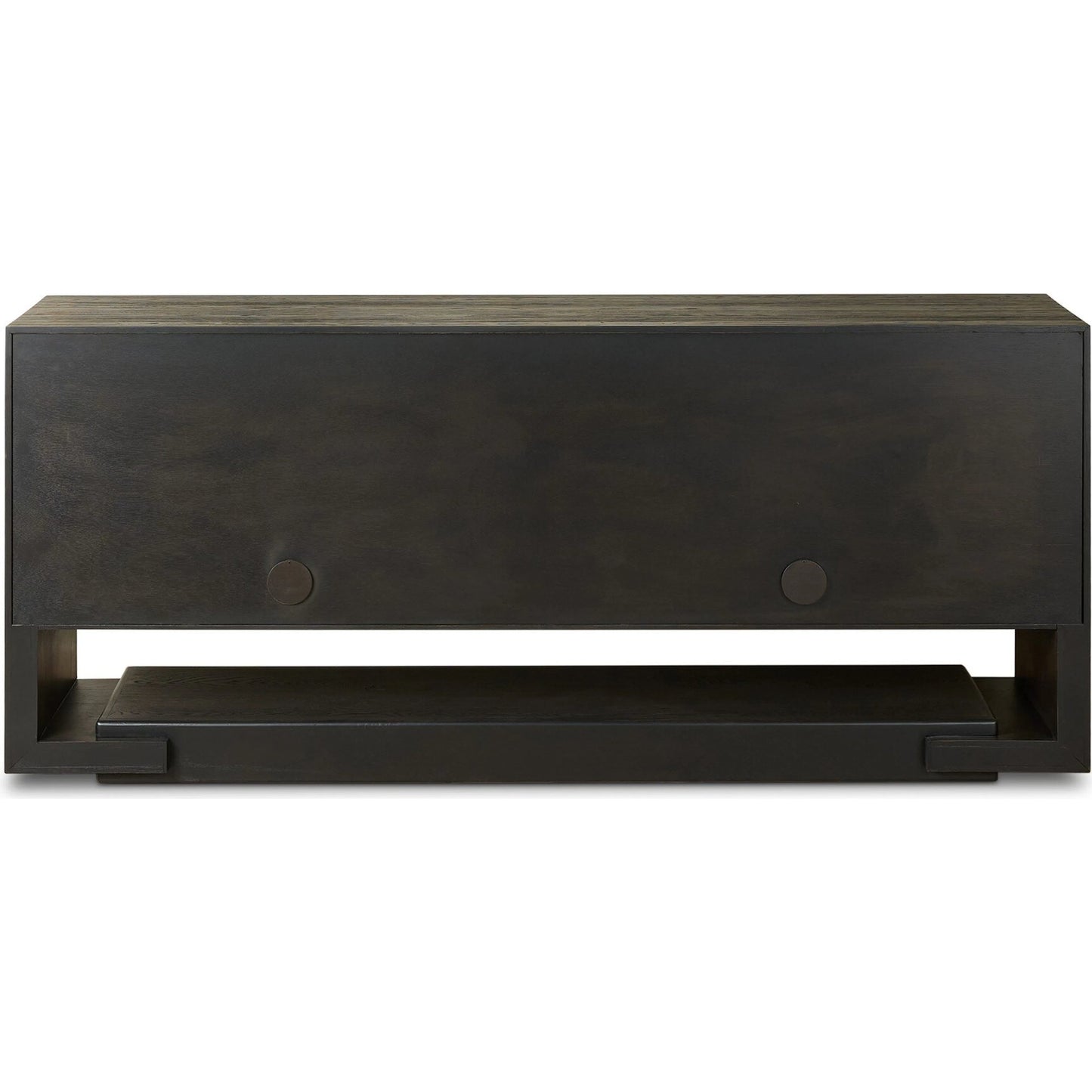 002 SI-2628494 | Additional Silo | Zaki Sideboard by Four Hands in smoked black veneer, smoked black solid. Made from oak veneer, solid oak in a unique style.