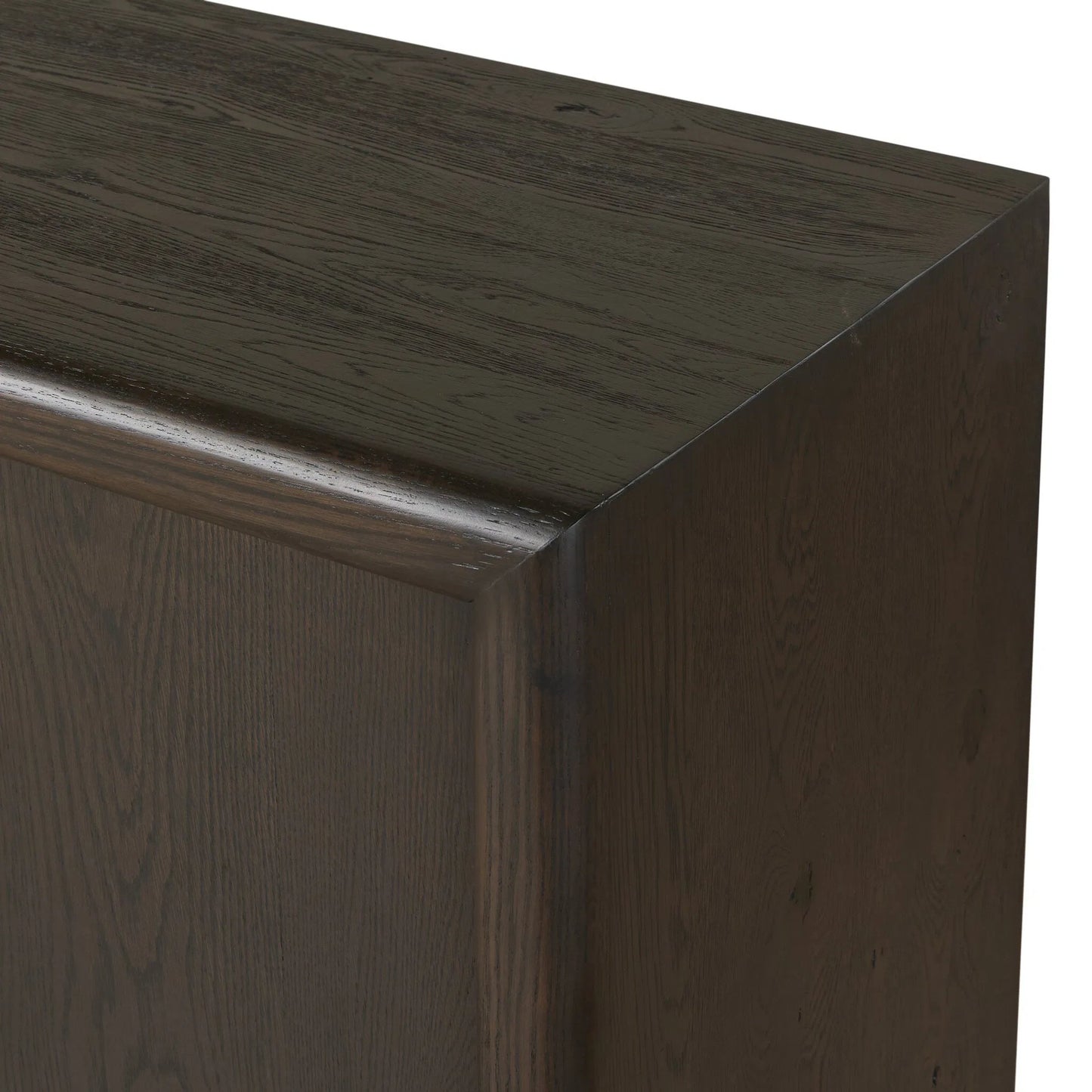 005 SI-2628494 | Closeup | Zaki Sideboard by Four Hands in smoked black veneer, smoked black solid. Made from oak veneer, solid oak in a unique style.