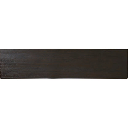 Zaki Sideboard by Four Hands in smoked black veneer, smoked black solid. Made from oak veneer, solid oak in a unique style.