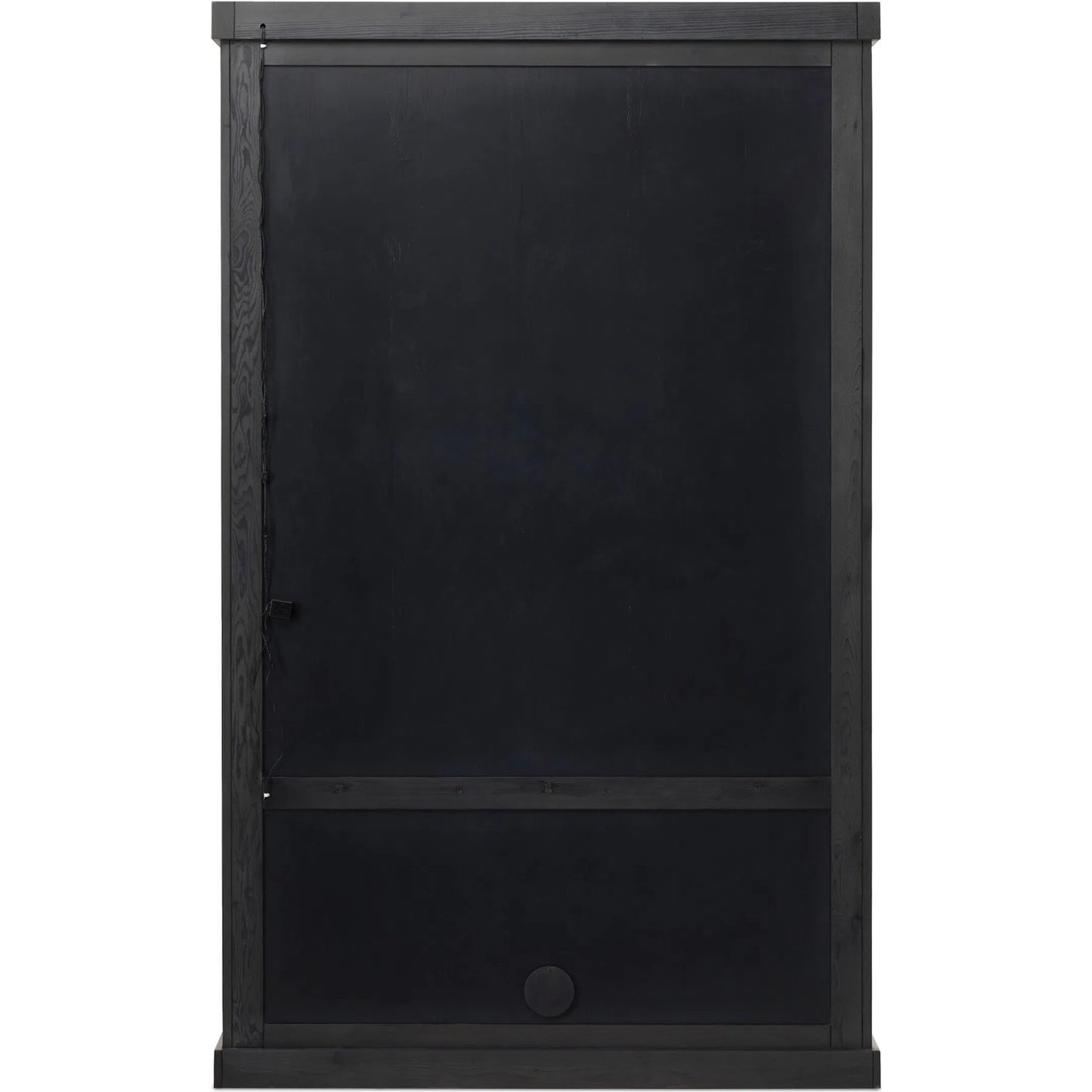 004 SI-2531655 | Additional Silo | Leopold Cabinet by Four Hands in black hemlock, tempered glass, sandy hemlock. Made from hemlock solid, tempered glass in a unique style.