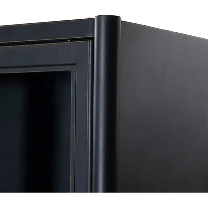 Saxon Cabinet by Four Hands in brushed bronze patina, tempered glass. Made from iron, tempered glass in a unique style.
