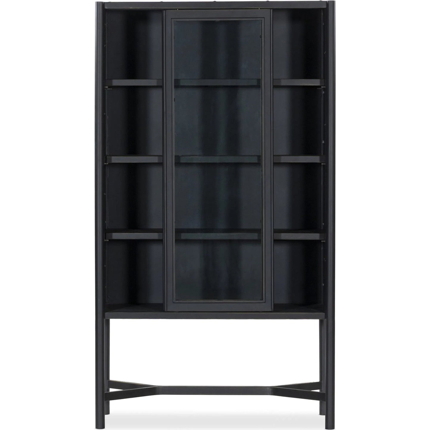 002 SI-2531699 | Additional Silo | Saxon Cabinet by Four Hands in brushed bronze patina, tempered glass. Made from iron, tempered glass in a unique style.