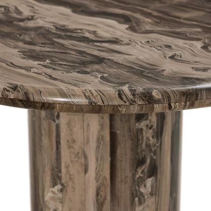 Ponce Desk by Four Hands in rocky brown marble. Made from solid marble in a unique style.