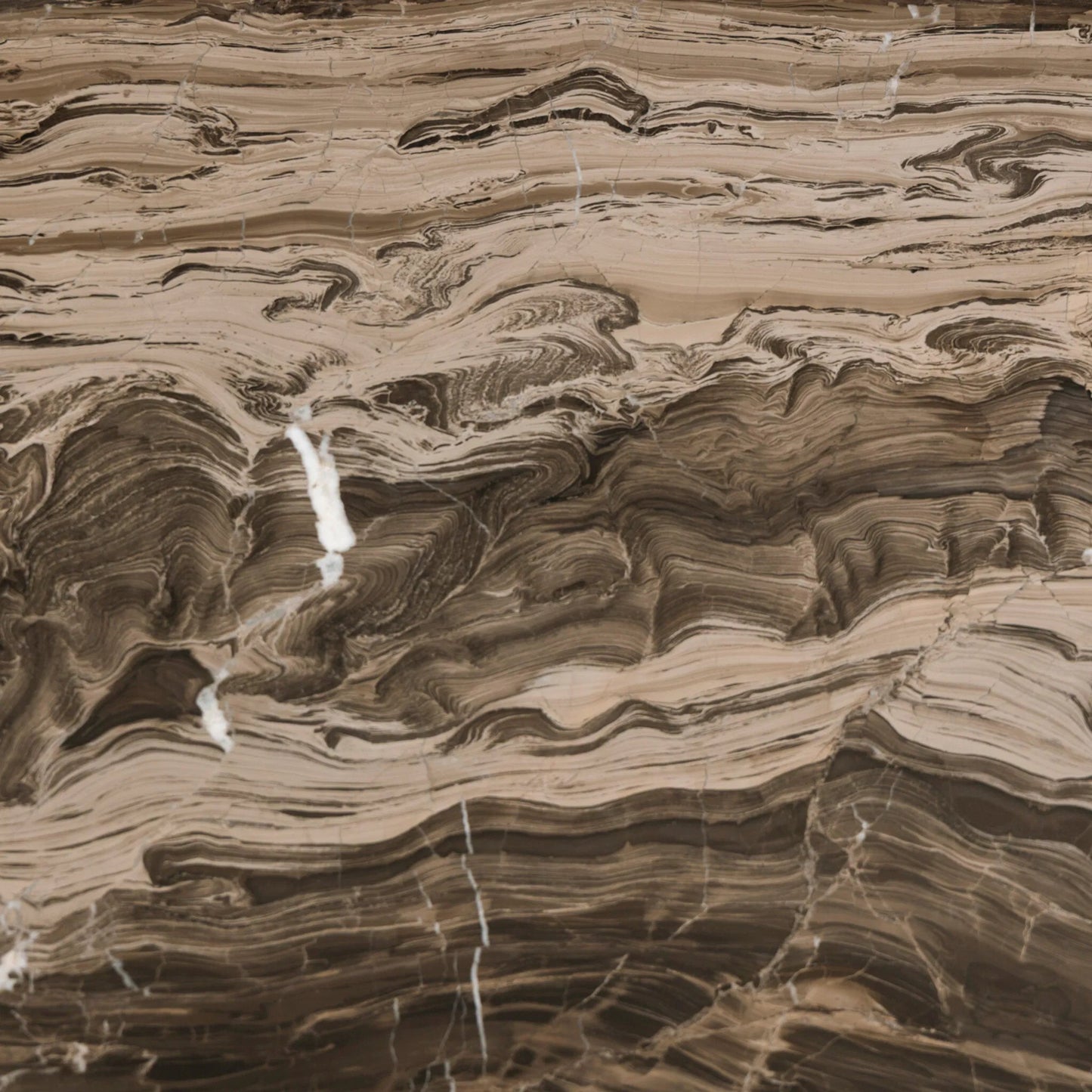 004 SI-2531682 | Closeup | Ponce Desk by Four Hands in rocky brown marble. Made from solid marble in a unique style.