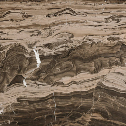 Ponce Desk by Four Hands in rocky brown marble. Made from solid marble in a unique style.