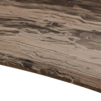 Ponce Desk by Four Hands in rocky brown marble. Made from solid marble in a unique style.