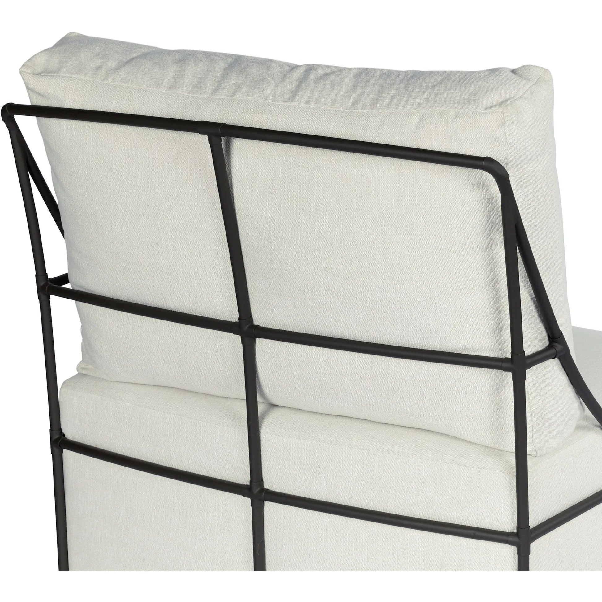 Enola Outdoor Swivel Chair by Four Hands in vergo cream, bronze steel. Made from 100% polyester, steel in a unique style.