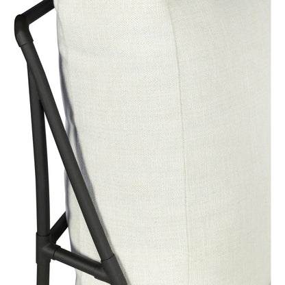 Enola Outdoor Swivel Chair by Four Hands in vergo cream, bronze steel. Made from 100% polyester, steel in a unique style.