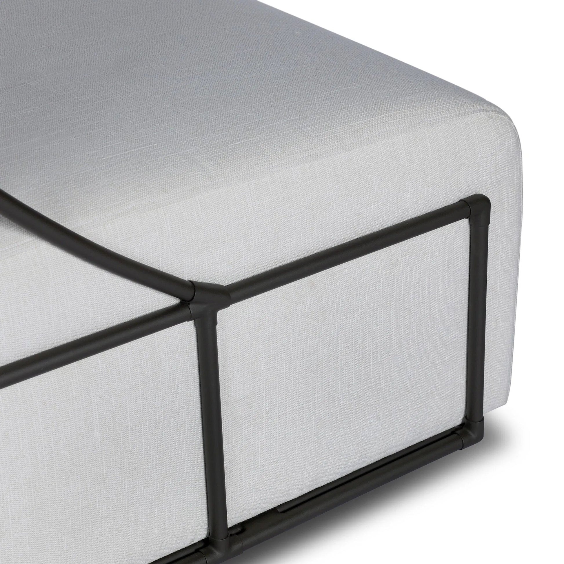 Enola Outdoor Swivel Chair by Four Hands in vergo cream, bronze steel. Made from 100% polyester, steel in a unique style.