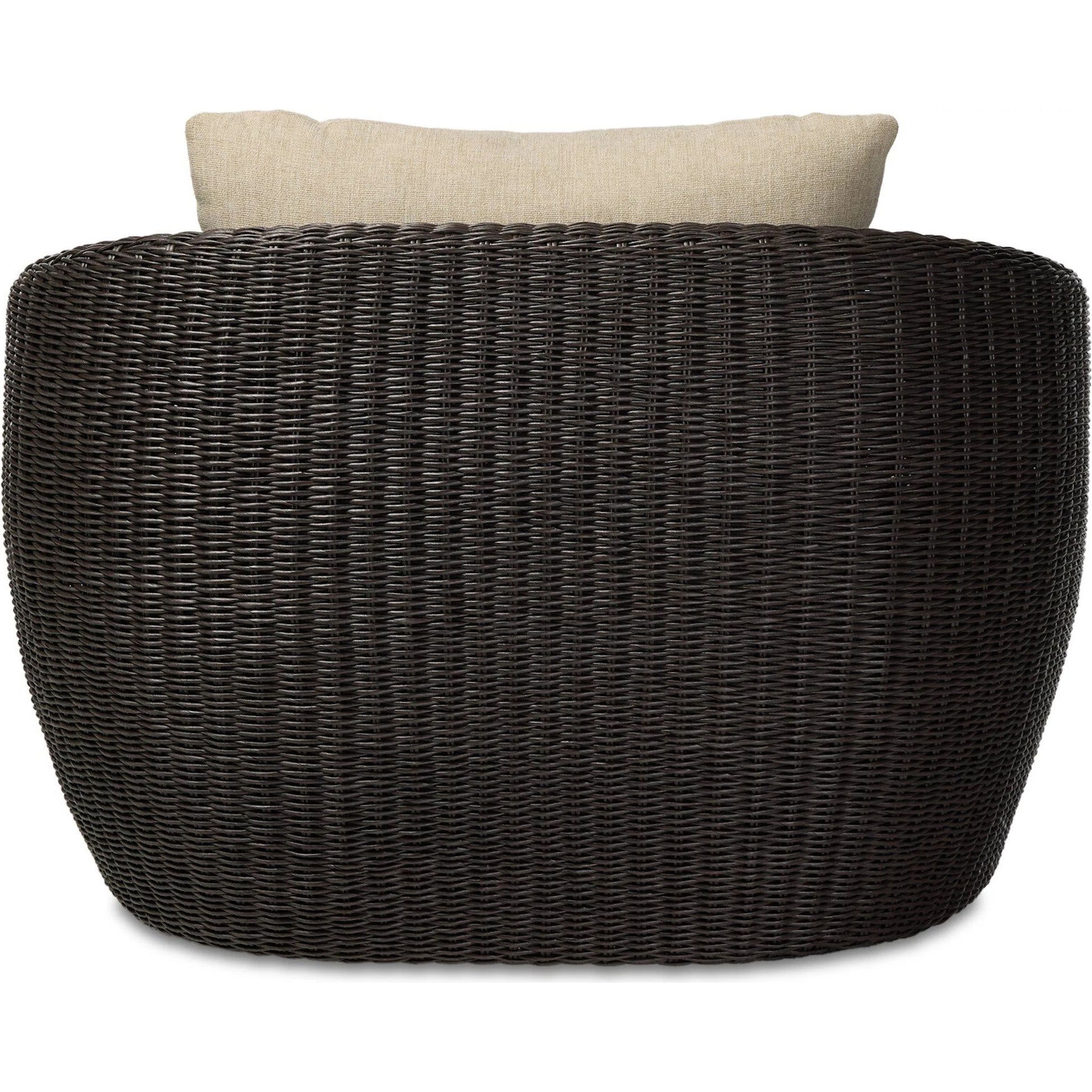 Cyra Outdoor Swivel Chair by Four Hands in alessi buff, java weave. Made from 100% polypropylene, 100% polyethylene in a unique style.