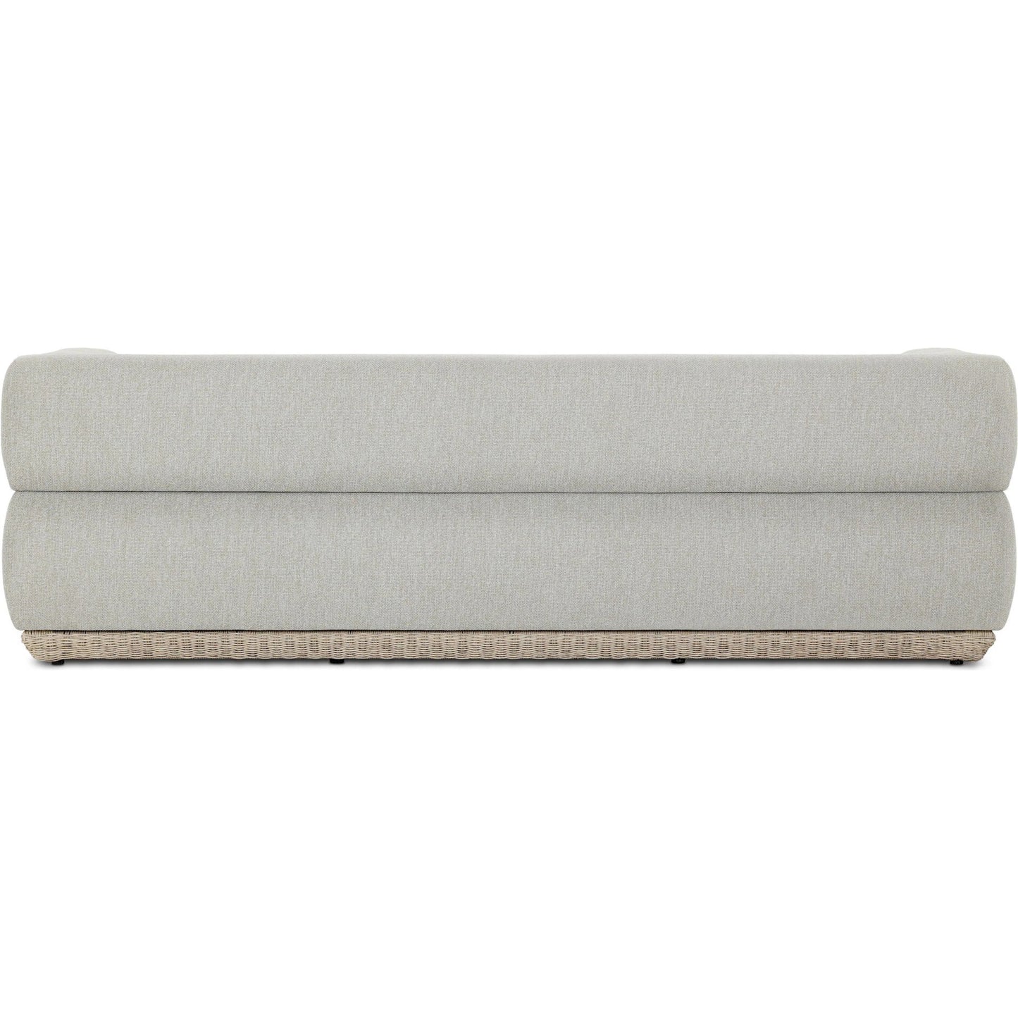 004 SI-2531619 | Additional Silo | Evander Outdoor Sofa by Four Hands in ramiro ecru, vintage white. Made from 100% polypropylene, 100% polyethylene in a unique style.