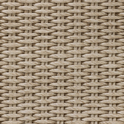 Evander Outdoor Chaise by Four Hands in ramiro ecru, vintage white. Made from 100% polypropylene, 100% polyethylene in a transitional style.