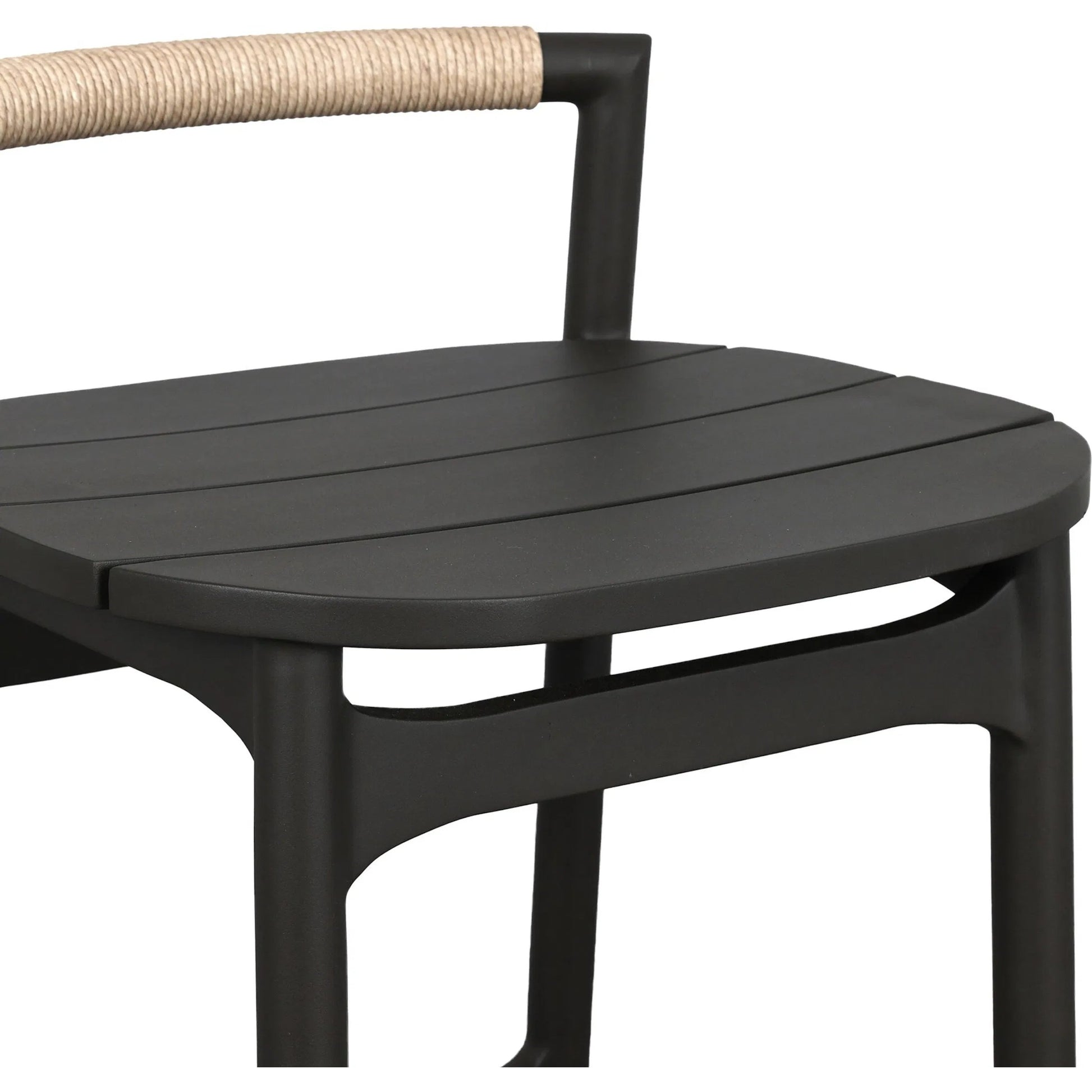 Baden Outdoor Metal Counter Stool by Four Hands in vintage white, bronze. Made from 100% polyethylene, aluminum in a transitional style.