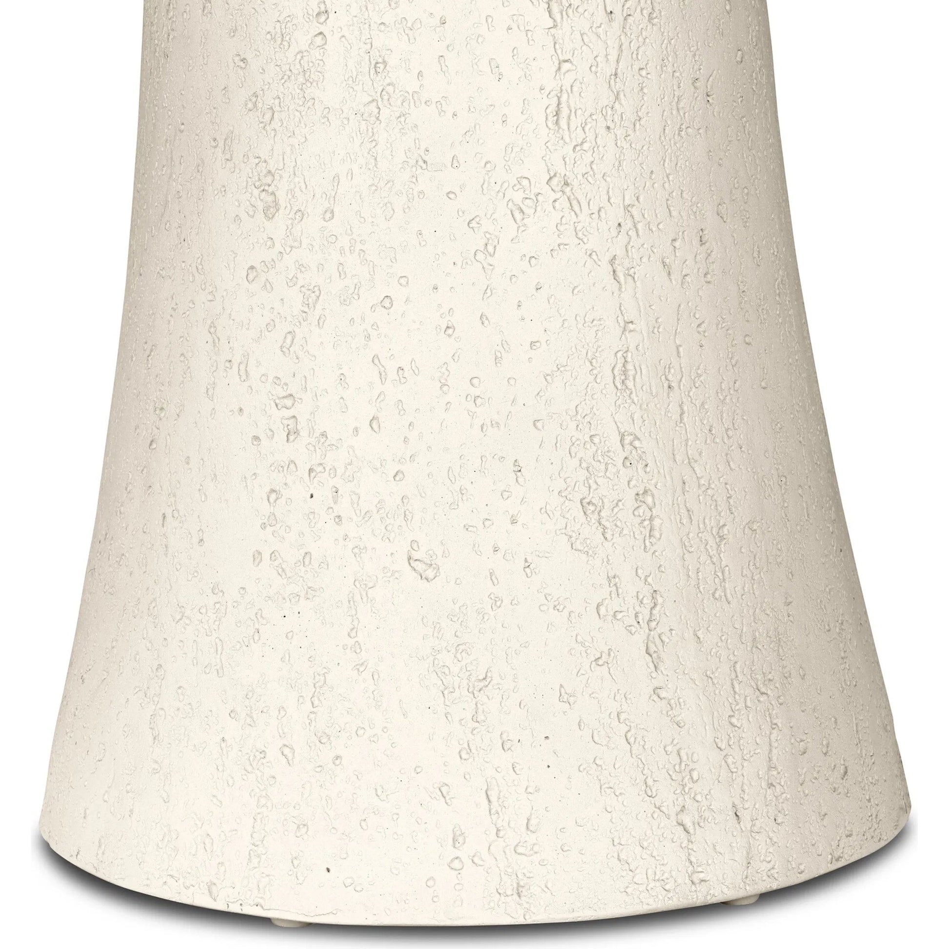 Varda Outdoor Dining Table by Four Hands in coarse ivory concrete. Made from solid concrete in a unique style.