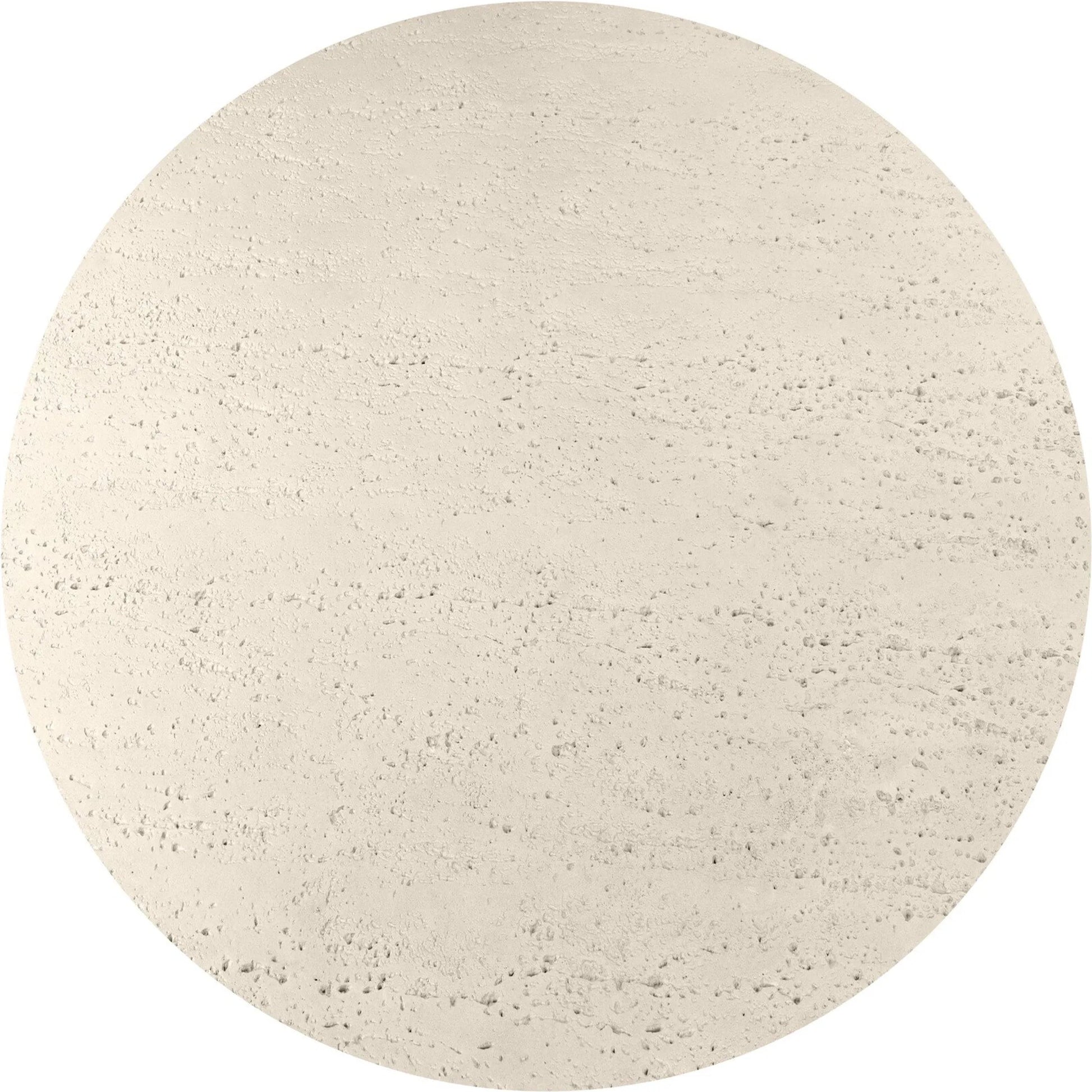 Varda Outdoor Dining Table by Four Hands in coarse ivory concrete. Made from solid concrete in a unique style.