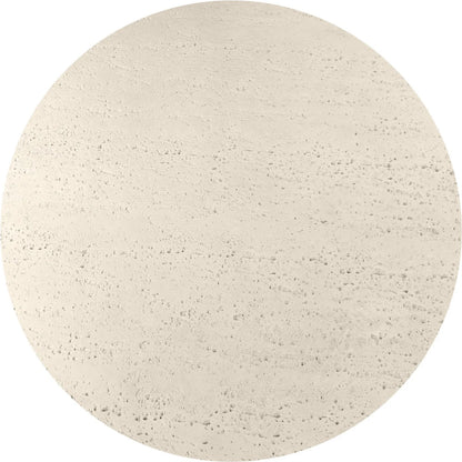 Varda Outdoor Dining Table by Four Hands in coarse ivory concrete. Made from solid concrete in a unique style.