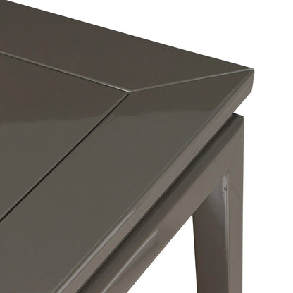 Mishelle Mahjong Table by Four Hands in olive lacquer rubberwood, olive lacquer poplar. Made from solid parawood, engineered hardwood, solid poplar in a unique style.