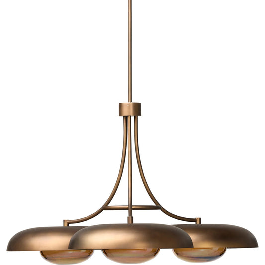 Broma Chandelier by Four Hands in oil rubbed bronze. Made from iron in a unique style.