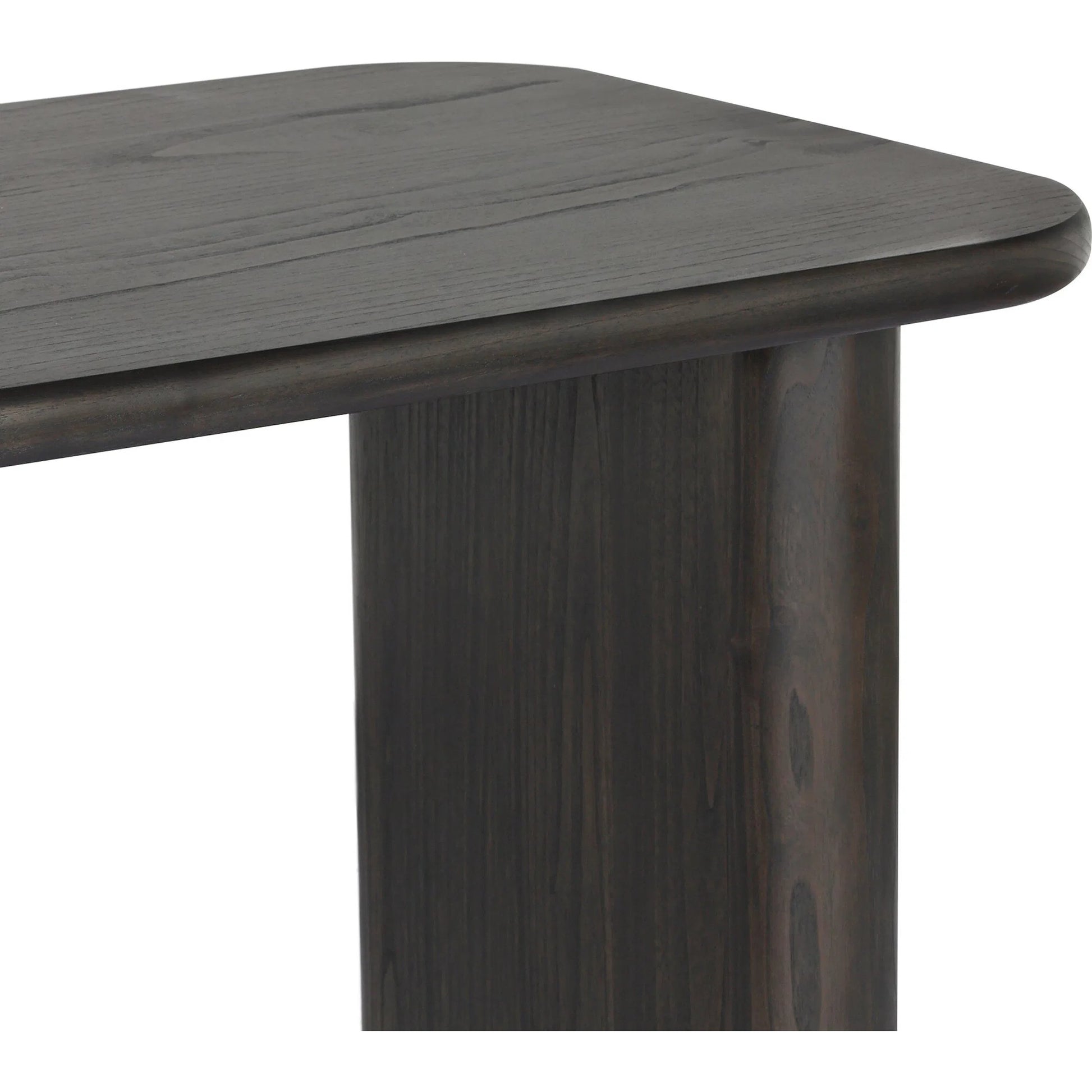 Hawthorne Desk by Four Hands in smoked black sungkai veneer. Made from thin sungkai veneer in a unique style.