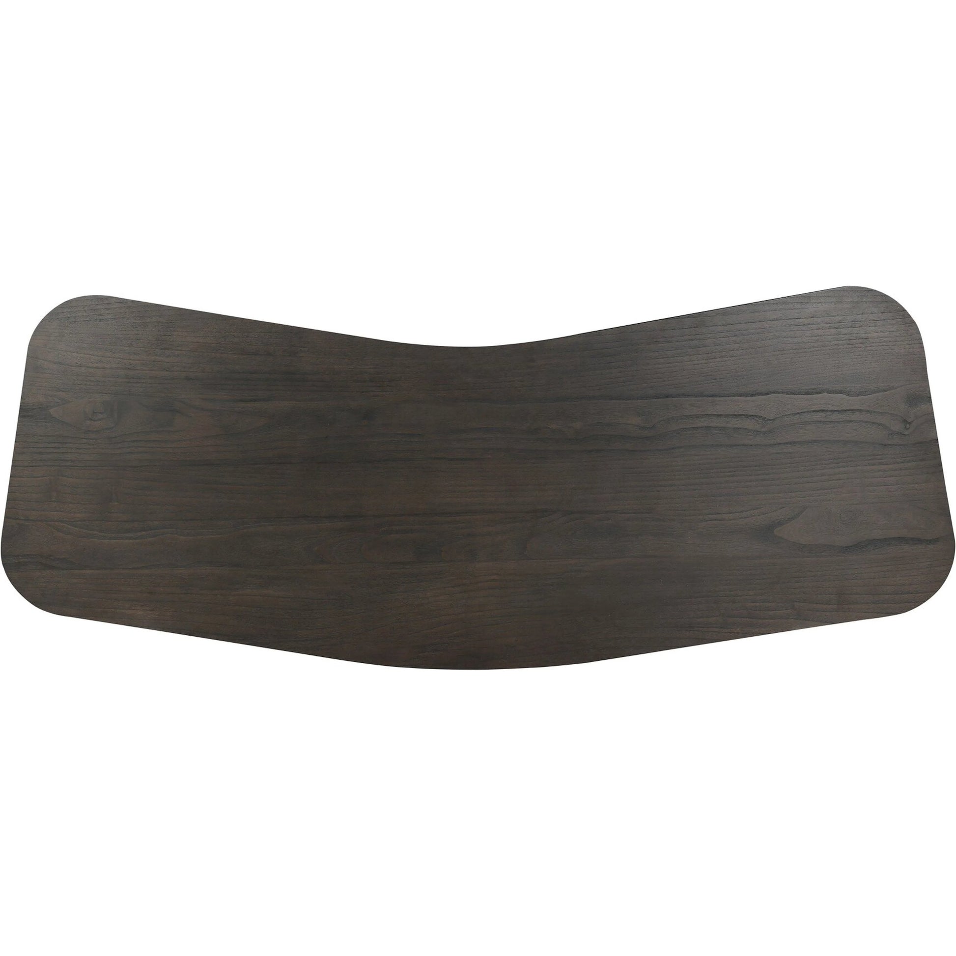 Hawthorne Desk by Four Hands in smoked black sungkai veneer. Made from thin sungkai veneer in a unique style.