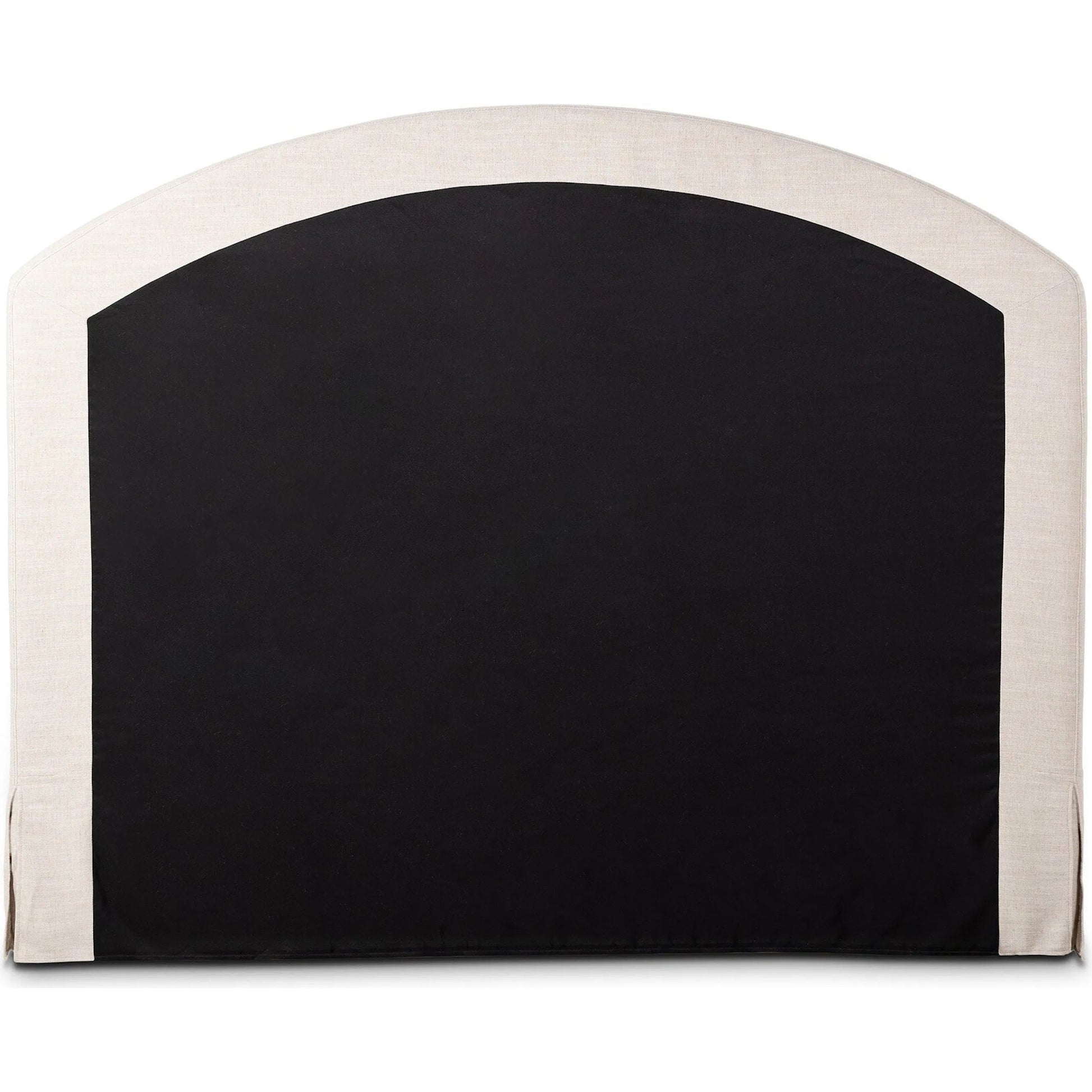 Oasley Slipcover Bed by Four Hands. Made from 61% polyester, 31% viscose (rayon), 8% flax/linen, solid parawood in a unique style.