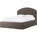 Oasley Slipcover Bed by Four Hands. Made from 61% polyester, 31% viscose (rayon), 8% flax/linen, solid parawood in a unique style.
