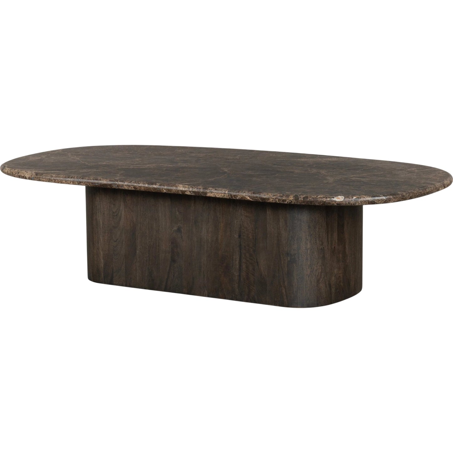 011 SI-2531714 | Primary Silo | Tori Coffee Table by Four Hands in brown marble. Made from solid marble, solid mango in a unique style.
