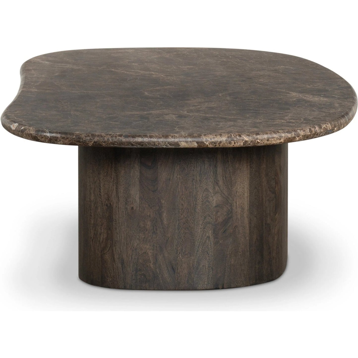 001 SI-2531714 | Additional Silo | Tori Coffee Table by Four Hands in brown marble. Made from solid marble, solid mango in a unique style.