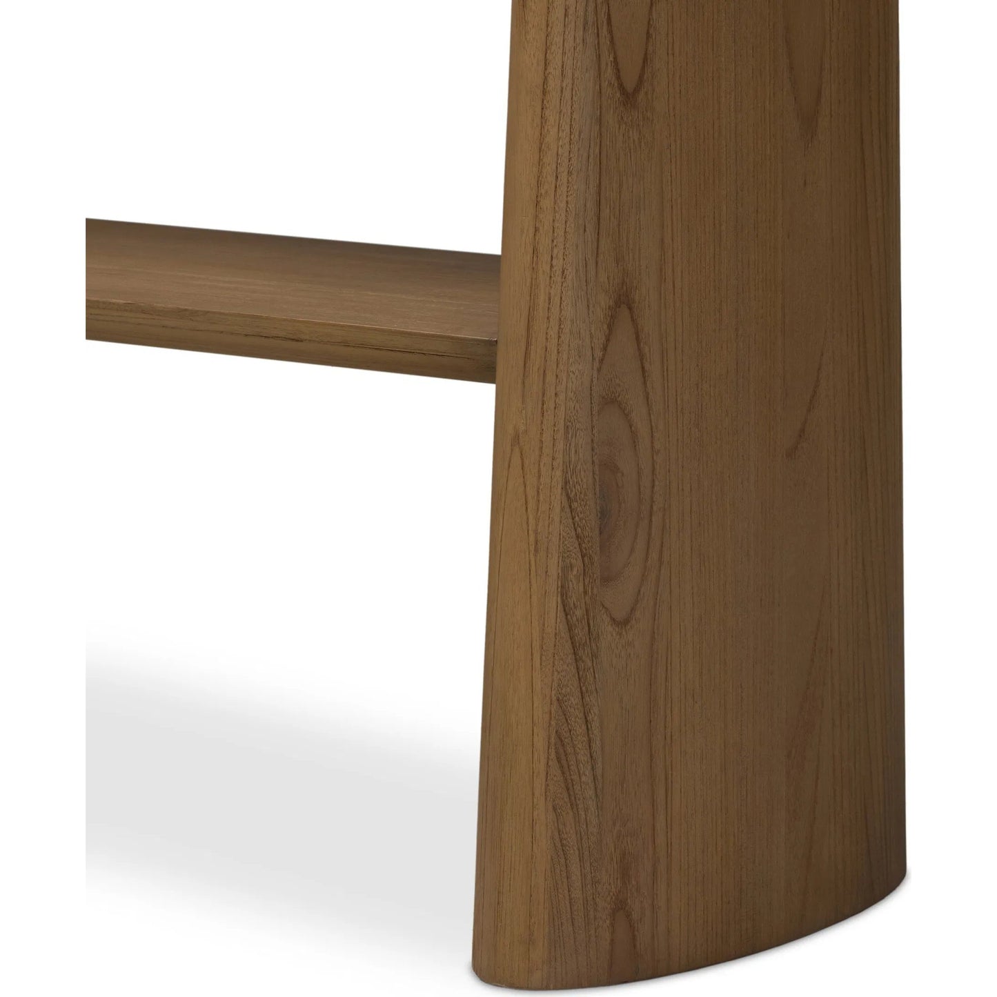 007 SI-2531713 | Closeup | Terry Console Table by Four Hands in sand marble, sandy sungkai, sandy sungkai veneer. Made from solid marble, solid sungkai, thin sungkai veneer in a unique style.