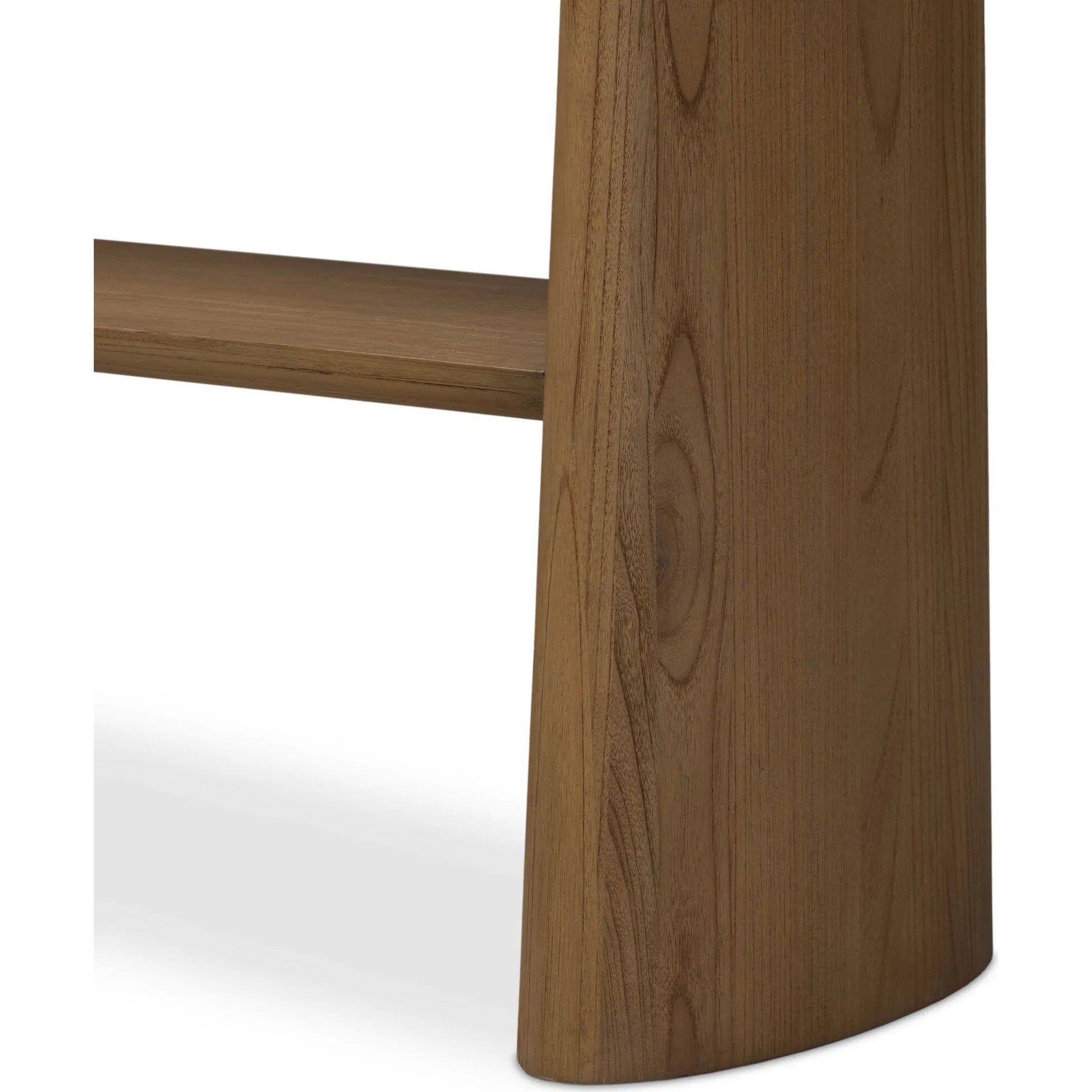 Terry Console Table by Four Hands in sand marble, sandy sungkai, sandy sungkai veneer. Made from solid marble, solid sungkai, thin sungkai veneer in a unique style.
