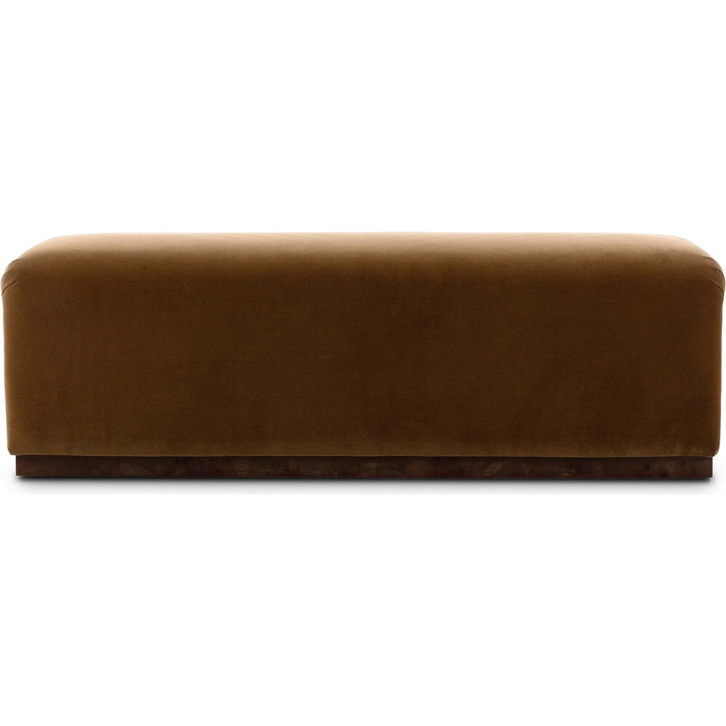 000 SI-2531697 | Additional Silo | Samsoe Accent Bench by Four Hands in surrey ochre, umber mappa burl. Made from 76.8% cotton, 23.2% polyester, poplar burl veneer in a unique style.