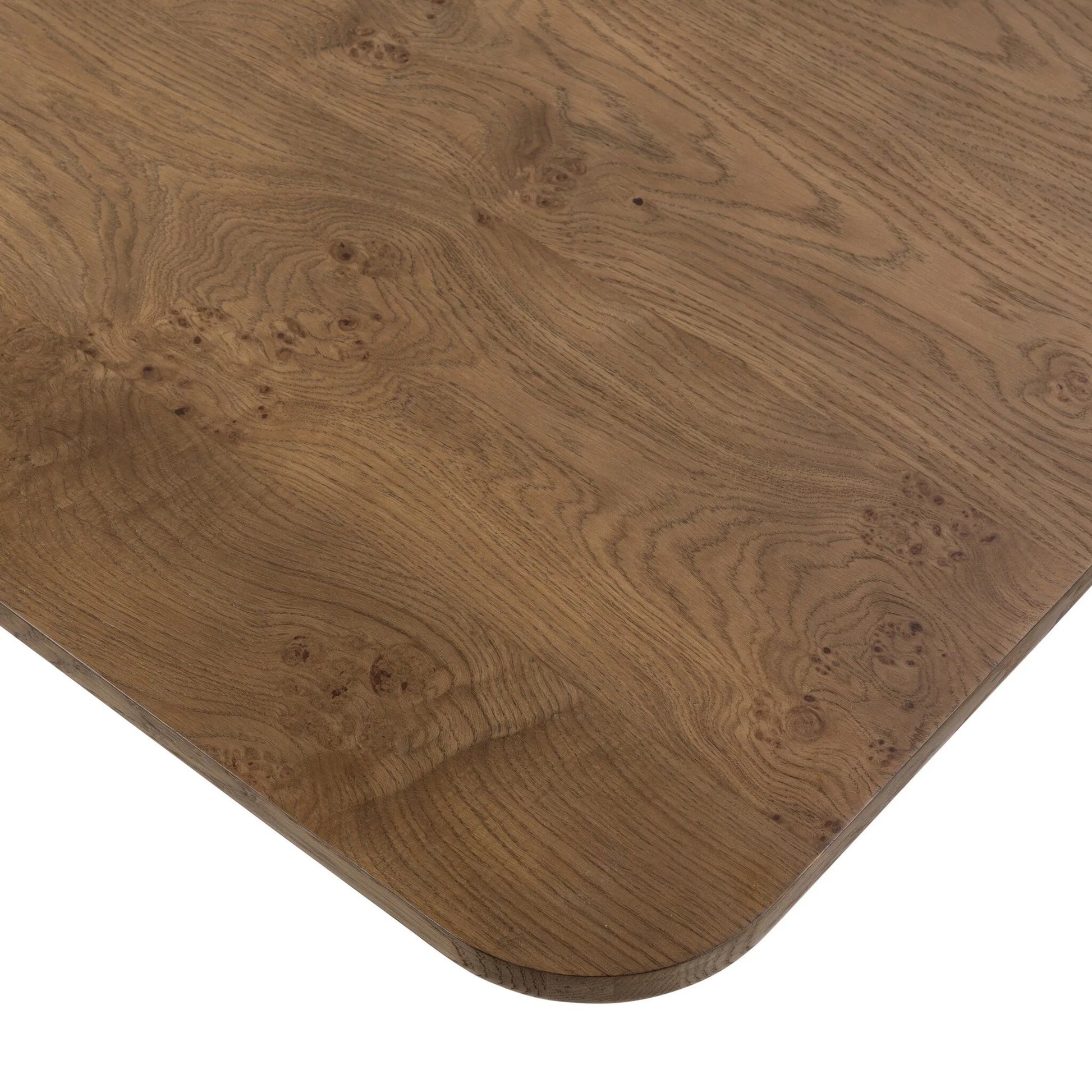 Morley Coffee Table by Four Hands in rye medium burl oak veneer, rye oak veneer. Made from oak veneer, solid oak in a unique style.