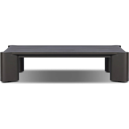 Soho Outdoor Metal Coffee Table by Four Hands in bronze. Made from aluminum in a unique style.