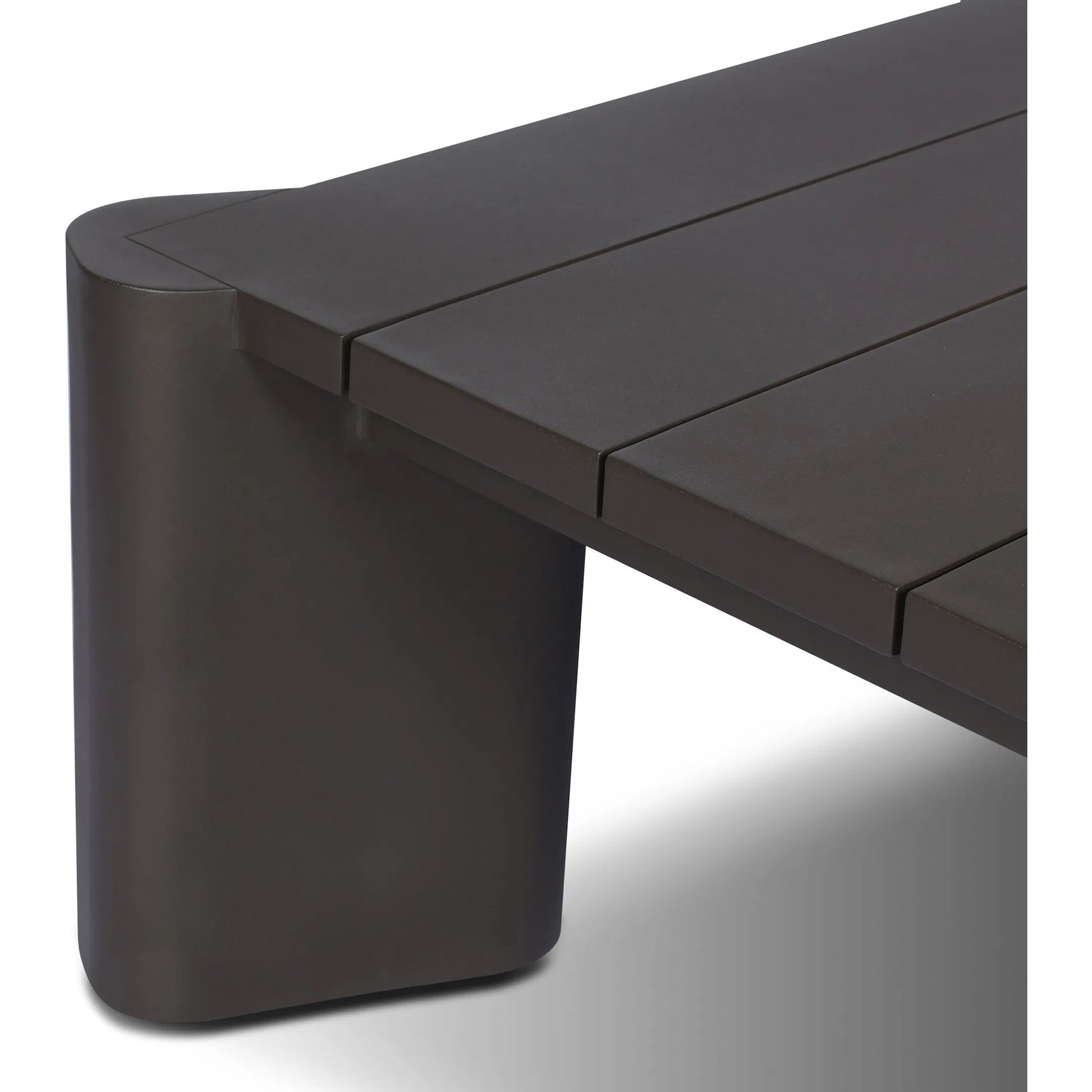 Soho Outdoor Metal Coffee Table by Four Hands in bronze. Made from aluminum in a unique style.